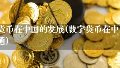 数字货币在中国的发展(数字货币在中国几时流通)