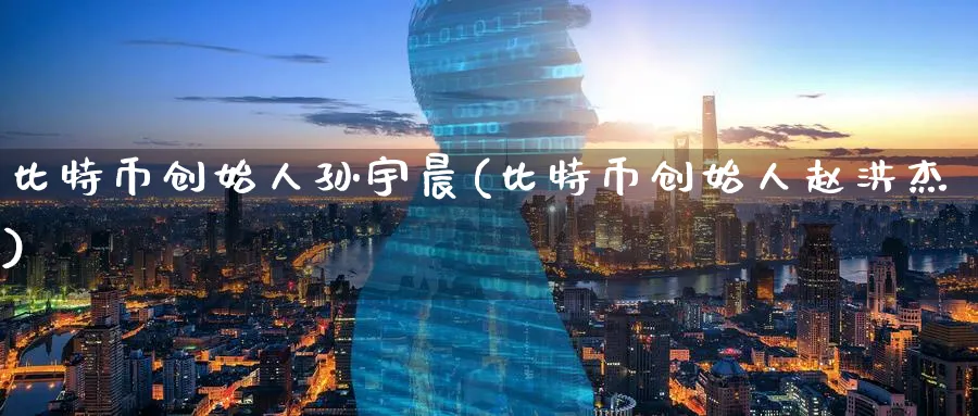 比特币创始人孙宇晨(比特币创始人赵洪杰)_https://www.nccrq.com_恒生指数_第1张