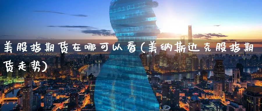 美股指期货在哪可以看(美纳斯达克股指期货走势)_https://www.nccrq.com_期货开户_第1张