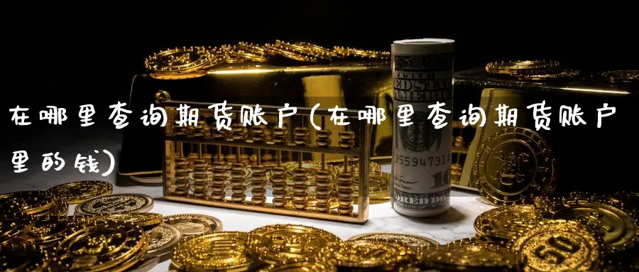 在哪里查询期货账户(在哪里查询期货账户里的钱)_https://www.nccrq.com_币圈资讯_第1张