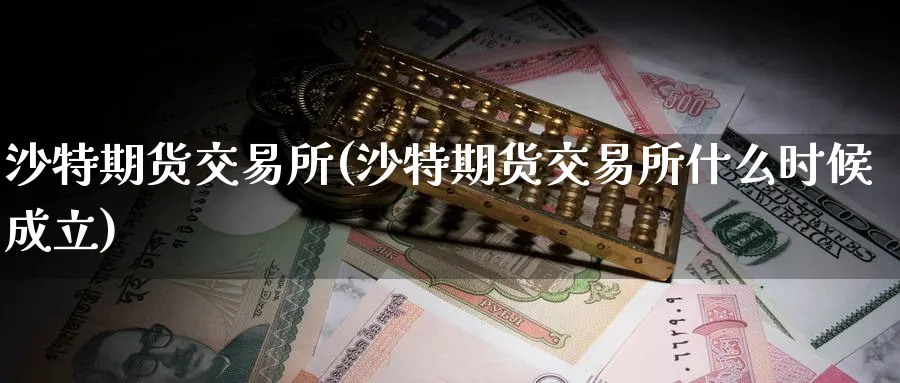 沙特期货交易所(沙特期货交易所什么时候成立)_https://www.nccrq.com_期货品种_第1张