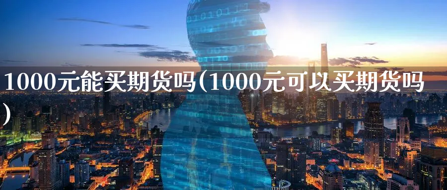 1000元能买期货吗(1000元可以买期货吗)_https://www.nccrq.com_原油期货_第1张