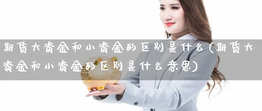 期货大资金和小资金的区别是什么(期货大资金和小资金的区别是什么意思)_https://www.nccrq.com_期货交易_第1张