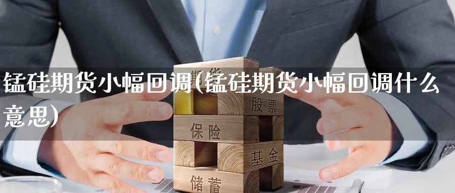 锰硅期货小幅回调(锰硅期货小幅回调什么意思)_https://www.nccrq.com_期货入门_第1张