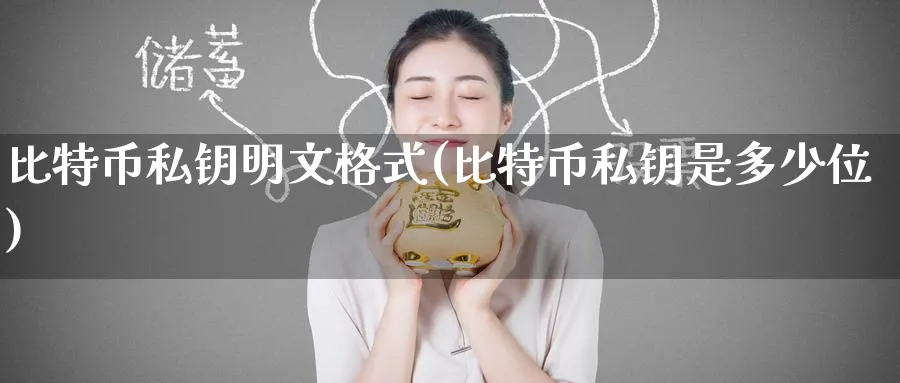 比特币私钥明文格式(比特币私钥是多少位)_https://www.nccrq.com_币圈资讯_第1张