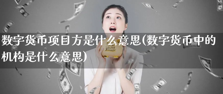 数字货币项目方是什么意思(数字货币中的机构是什么意思)_https://www.nccrq.com_期货品种_第1张