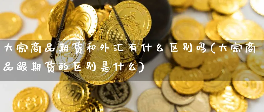 大宗商品期货和外汇有什么区别吗(大宗商品跟期货的区别是什么)_https://www.nccrq.com_期货平台_第1张