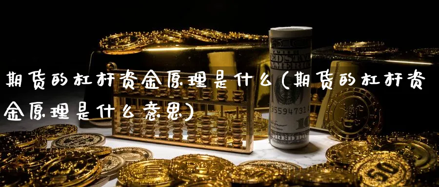 期货的杠杆资金原理是什么(期货的杠杆资金原理是什么意思)_https://www.nccrq.com_期货行情_第1张