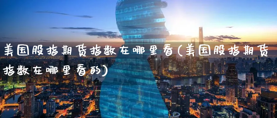 美国股指期货指数在哪里看(美国股指期货指数在哪里看的)_https://www.nccrq.com_恒生指数_第1张