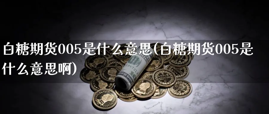 白糖期货005是什么意思(白糖期货005是什么意思啊)_https://www.nccrq.com_内盘期货_第1张