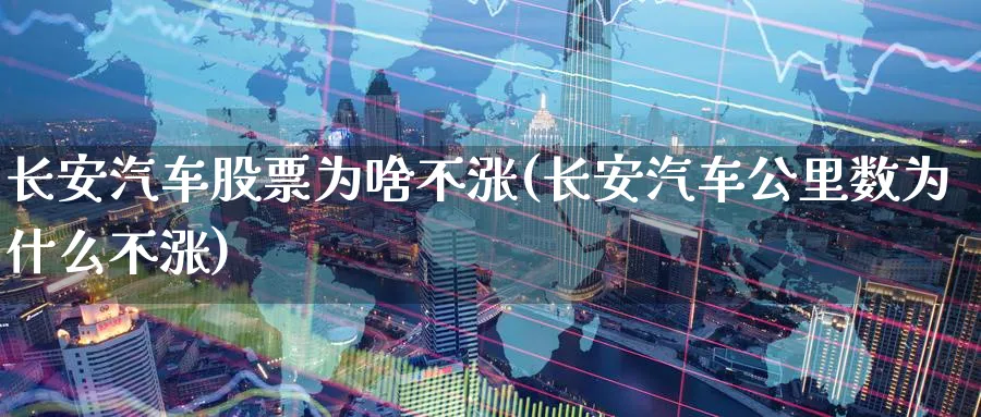 长安汽车股票为啥不涨(长安汽车公里数为什么不涨)_https://www.nccrq.com_原油期货_第1张