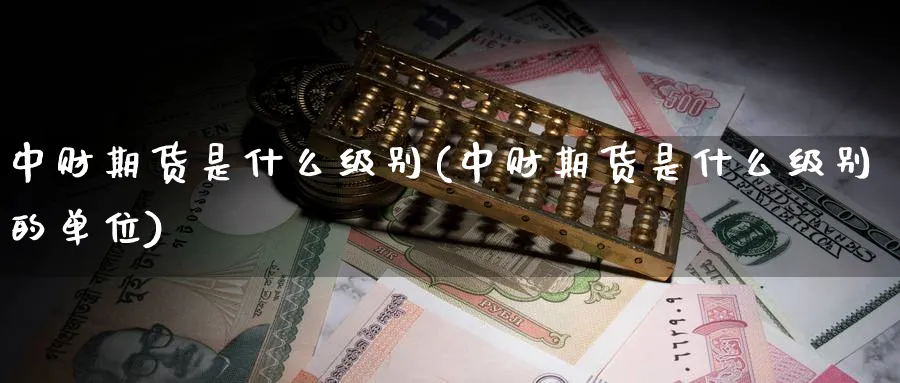 中财期货是什么级别(中财期货是什么级别的单位)_https://www.nccrq.com_国际期货_第1张