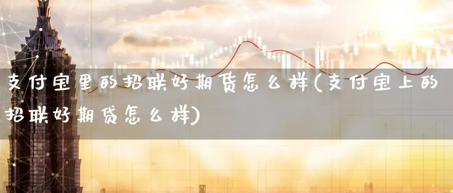 支付宝里的招联好期货怎么样(支付宝上的招联好期贷怎么样)_https://www.nccrq.com_期货喊单_第1张