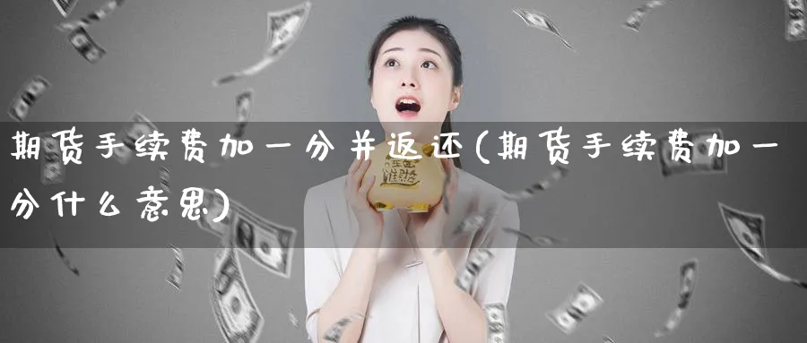 期货手续费加一分并返还(期货手续费加一分什么意思)_https://www.nccrq.com_期货交易_第1张