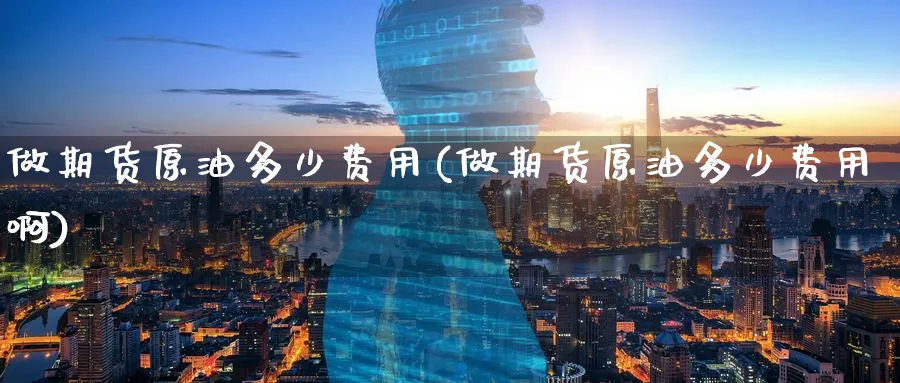 做期货原油多少费用(做期货原油多少费用啊)_https://www.nccrq.com_期货软件_第1张