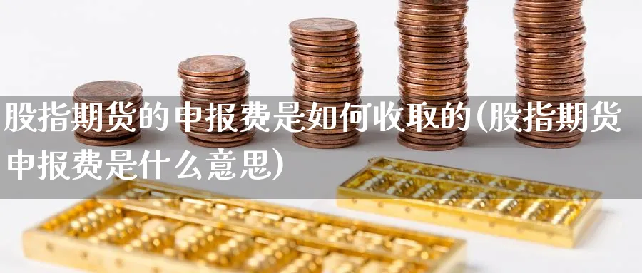 股指期货的申报费是如何收取的(股指期货申报费是什么意思)_https://www.nccrq.com_币圈资讯_第1张