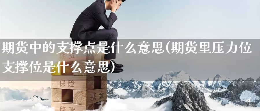 期货中的支撑点是什么意思(期货里压力位支撑位是什么意思)_https://www.nccrq.com_内盘期货_第1张