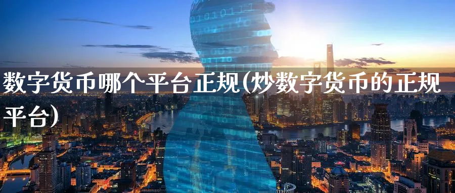 数字货币哪个平台正规(炒数字货币的正规平台)_https://www.nccrq.com_币圈资讯_第1张