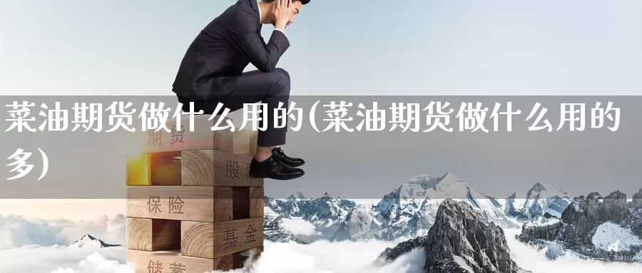 菜油期货做什么用的(菜油期货做什么用的多)_https://www.nccrq.com_期货培训_第1张