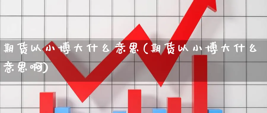 期货以小博大什么意思(期货以小博大什么意思啊)_https://www.nccrq.com_期货行情_第1张